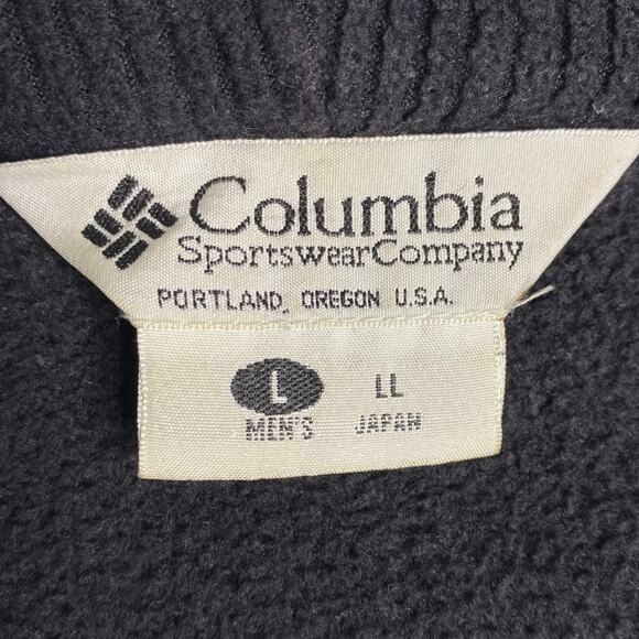 90s Y2K Columbia Bugaboo Winter Jacket Men's Large Black Blue Green - Picture 7 of 8
